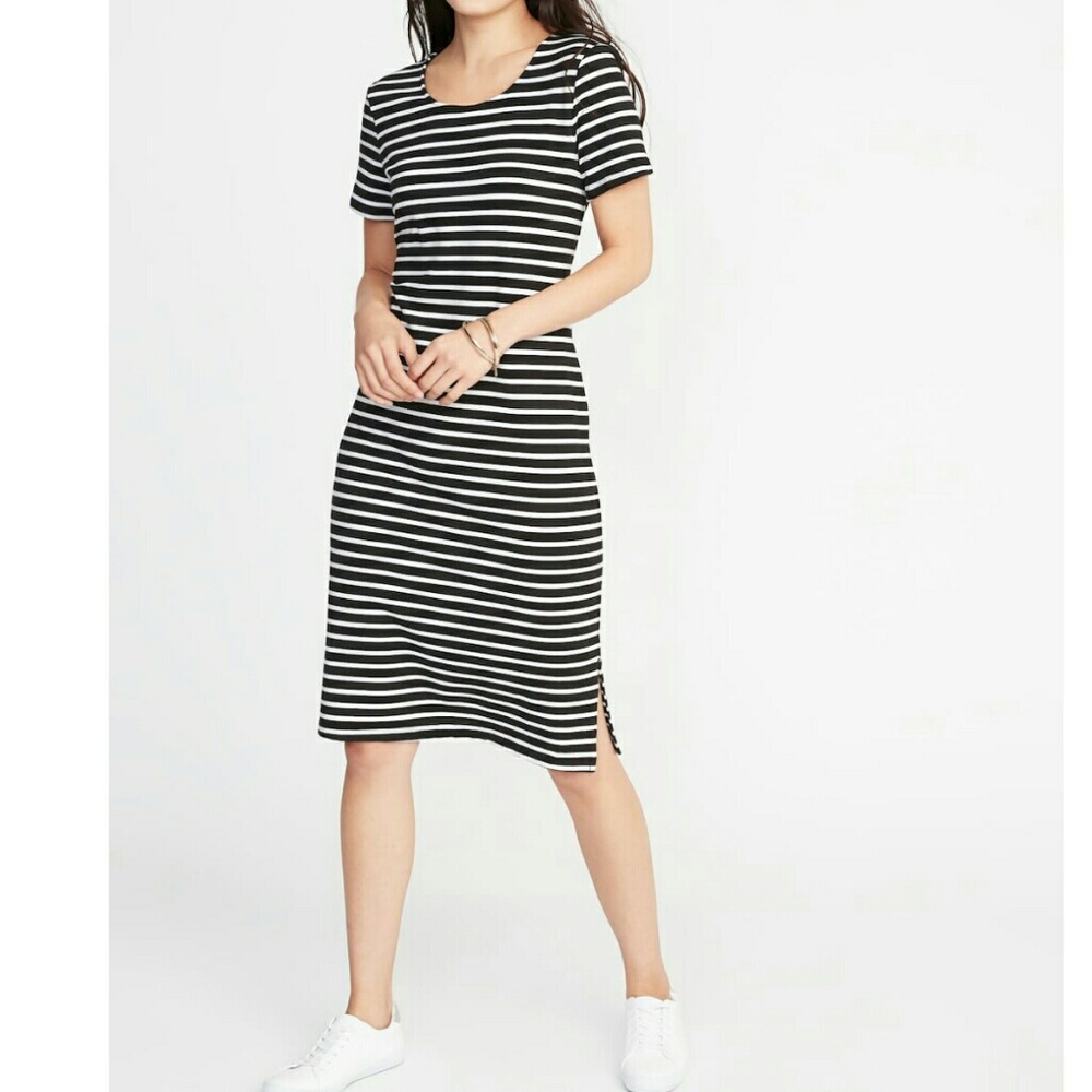 Brand new black and white dress